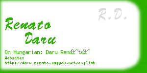 renato daru business card